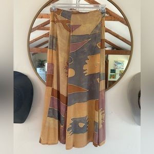 Vintage boho western midi/maxi skirt
